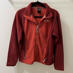 The North Face Red & Orange Fleece Jacket